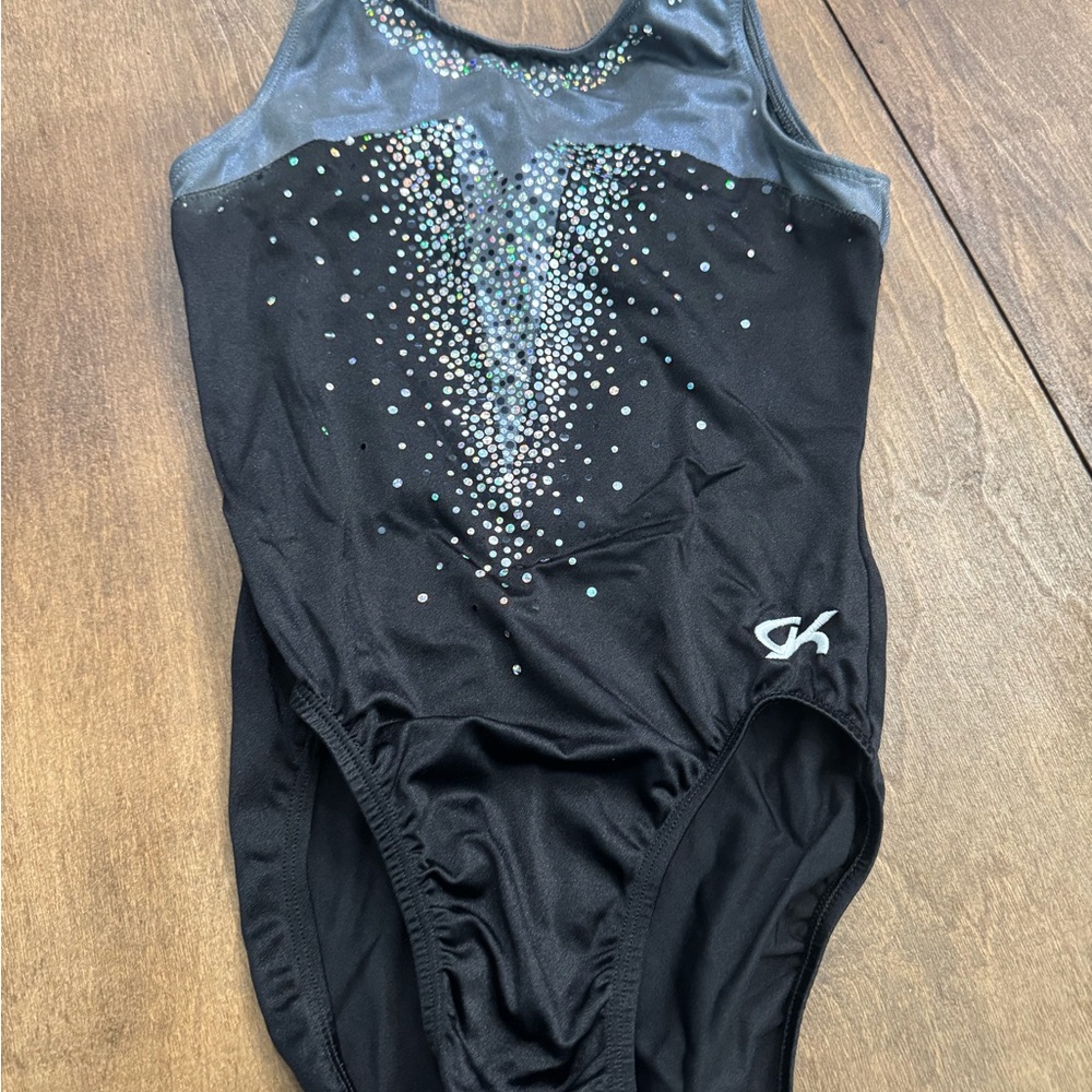 GK Black and Silver Leotard